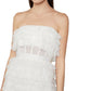 BCBGMAXAZRIA Women's Lace Tulle Cocktail Dress White Size -10