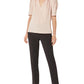 BCBGMAXAZRIA Women's Woven Puff Sleeves Blouse Pink Size Small