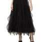 BCBGMAXAZRIA Women's Tulle Halter-Neck Dress Black Size 12