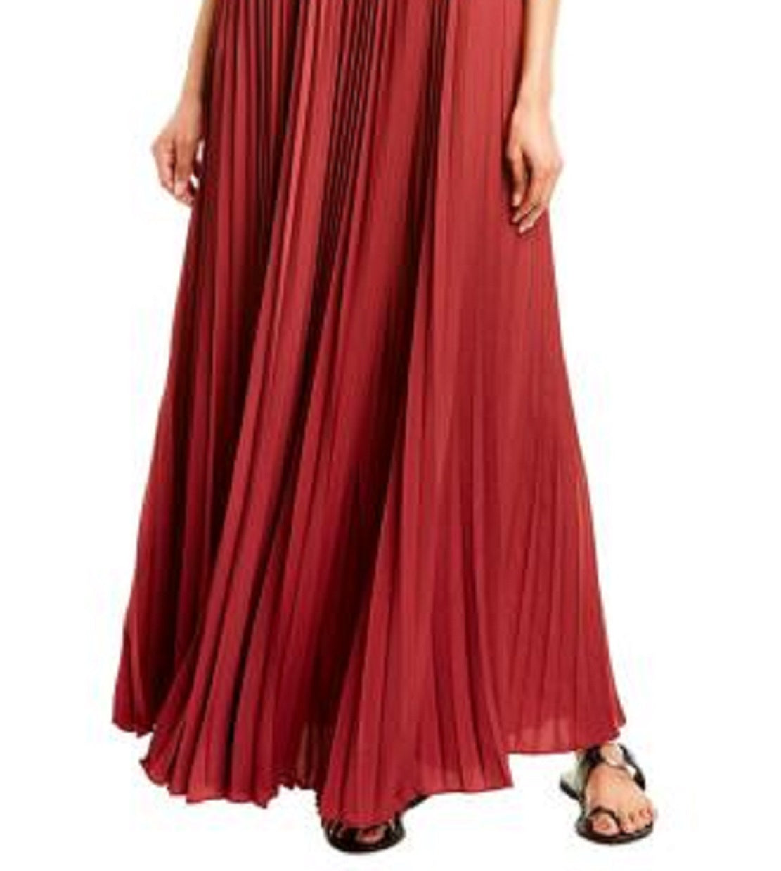 BCBGMAXAZRIA Women's Pleated One Shoulder Evening Dress Red Size X-Small