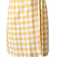 BCBGeneration Women's Gingham Wrap Dress Yellow Size Medium