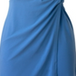 BCBGeneration Women's Sleeveless Twist Front Surplice Dress Blue Size Small