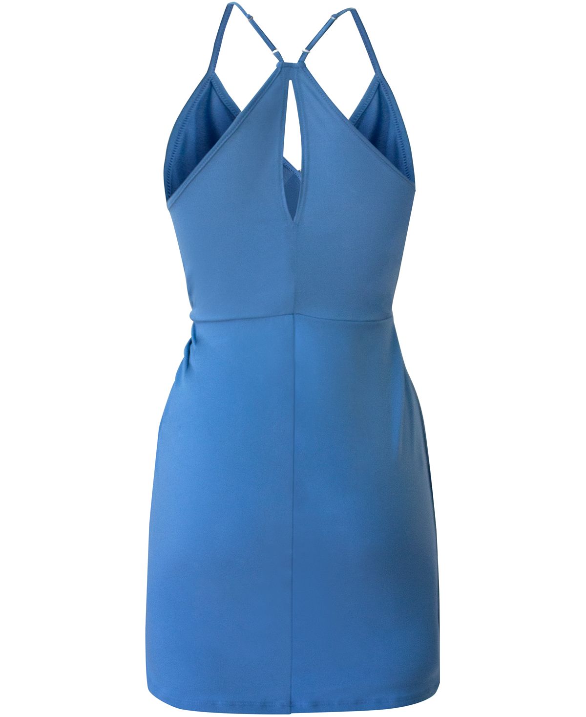 BCBGeneration Women's Sleeveless Twist Front Surplice Dress Blue Size X-Small