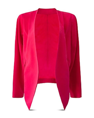 BCBGeneration Women's Open Front Blazer Red Size X-Small