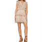 BCBGMAXAZRIA Women's Ruffled Eyelet Dress Pink Size 12