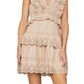 BCBGMAXAZRIA Women's Ruffled Eyelet Dress Pink Size 12