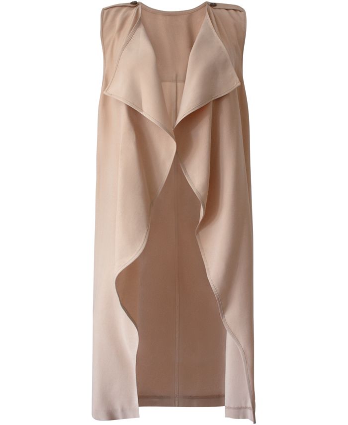 BCBGeneration Women's Draped Vest Brown Size Small