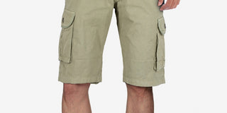 X-Ray Men's Belted Twill Tape Cargo Shorts Brown Size 34