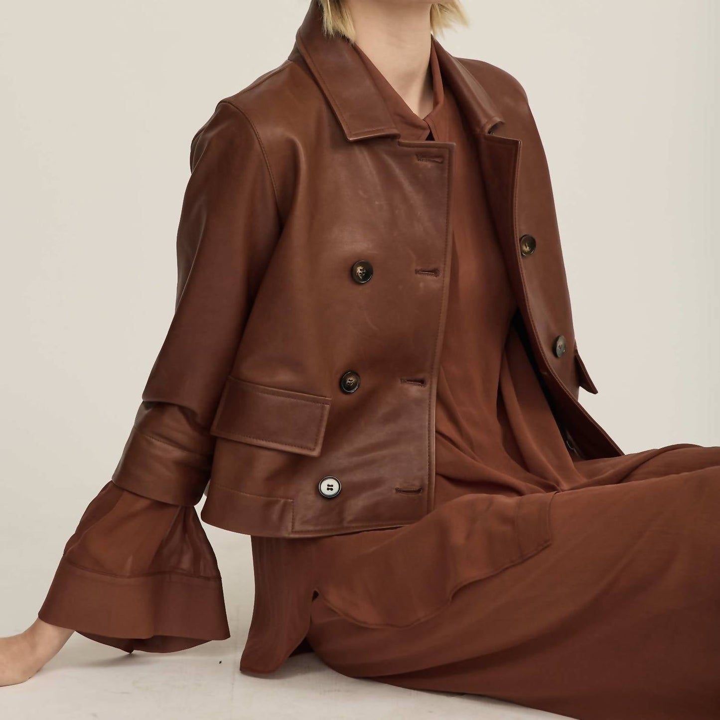 All Three - Tova Leather Coat