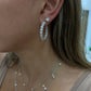 Diana M Jewels - 2.00 Cts Diamond Oval Hoop Earrings