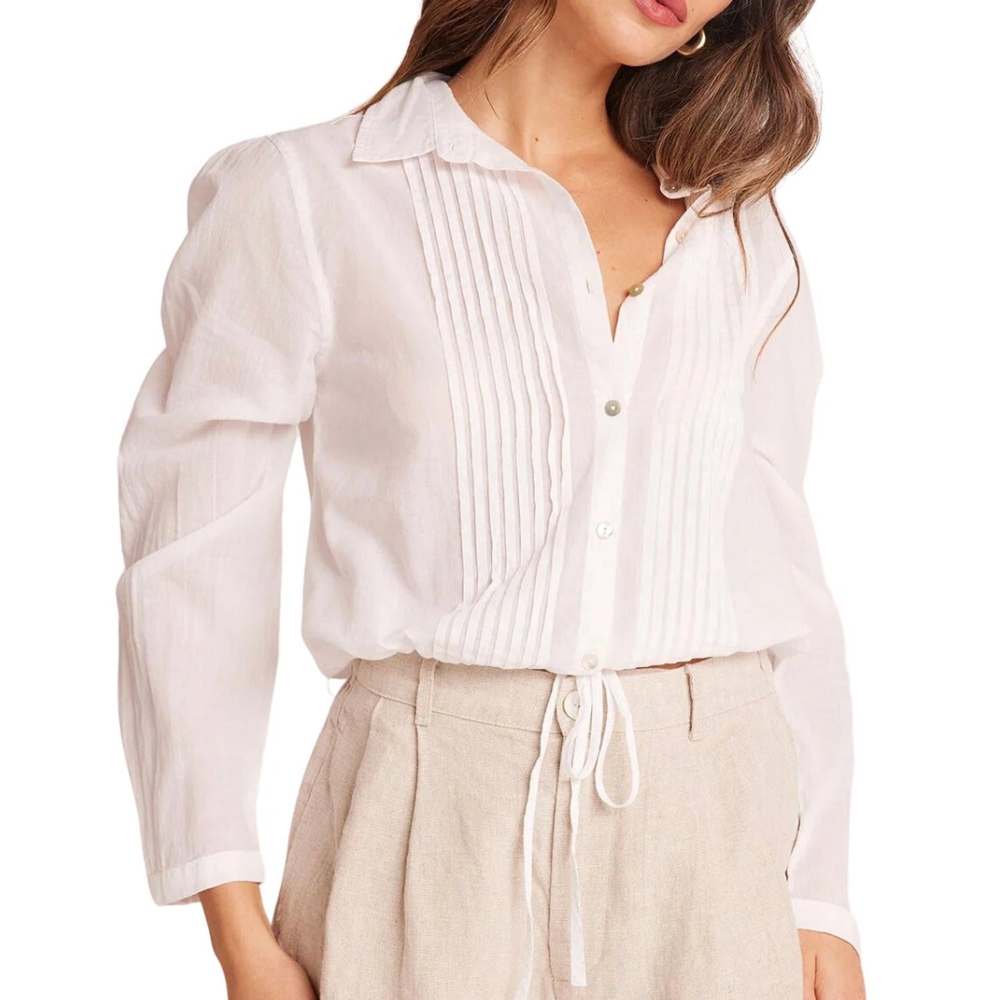 Bella Dahl - Pintuck Crop Button Down