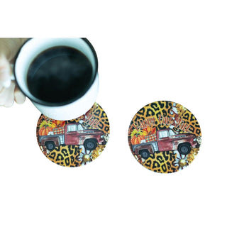 Julia Rose - Happy Fall Y'all Coasters (Set of 2)