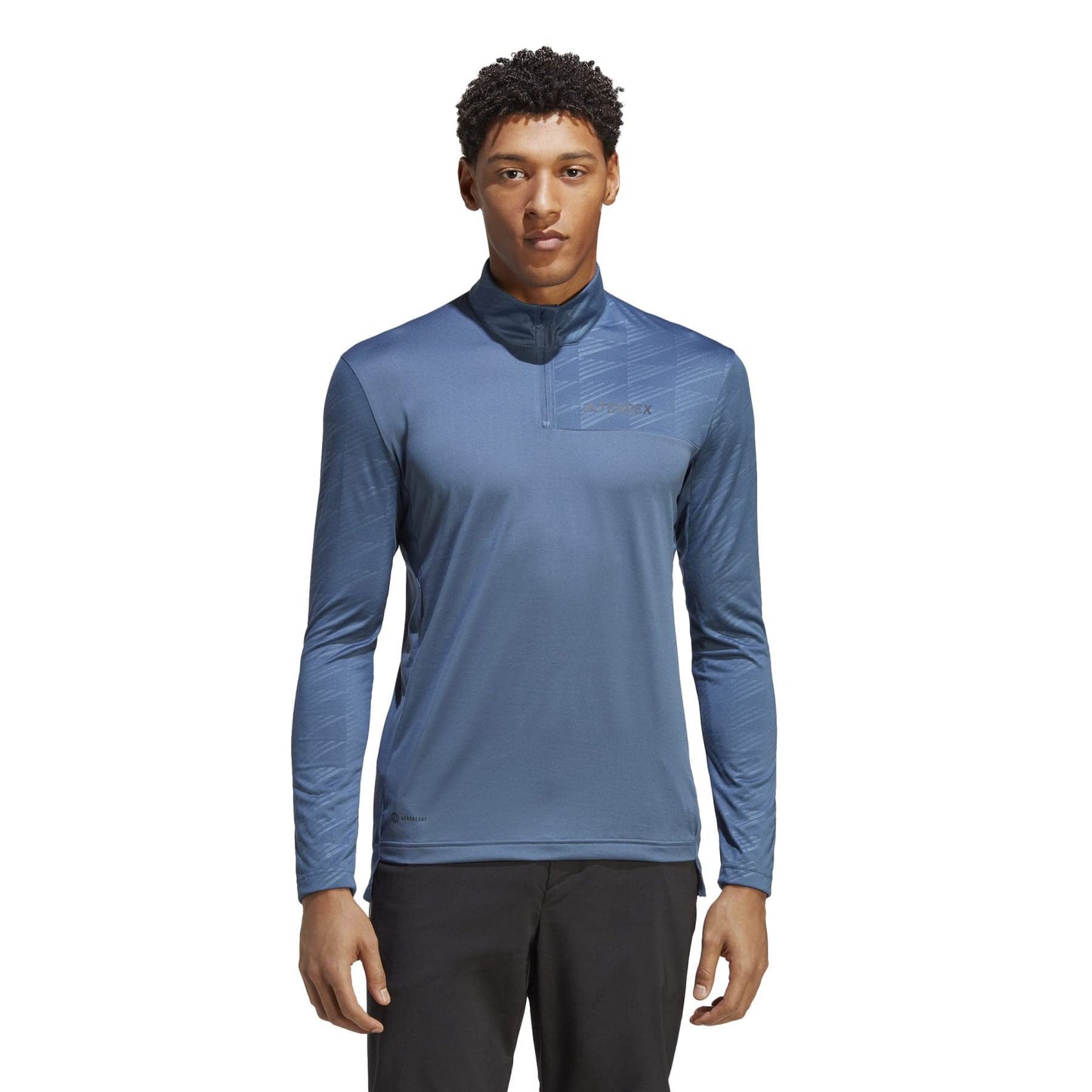 adidas Mens Terrex Multi Half Zip Long Sleeve T-Shirt