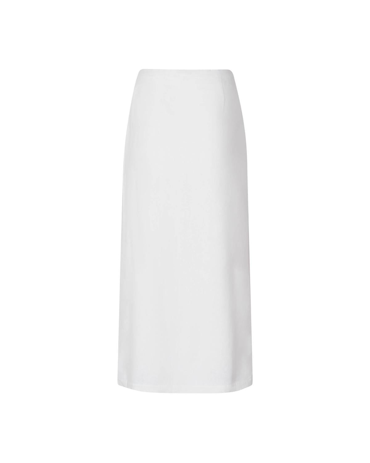 Soah - Women's Scarlet Linen Wrap Skirt