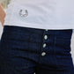 Catherine Gee - Embroidered Horseshoe Cotton T-shirt