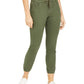Rewash Junior's Cropped Pull On Joggers Green Size Small