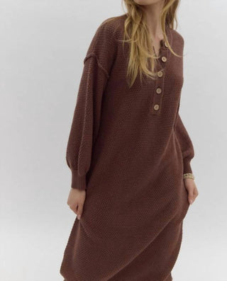 Free People - Knitted Midi Sweater Dress