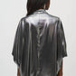 Joseph Ribkoff - Metallic Foiled Chiffon Blouson Top