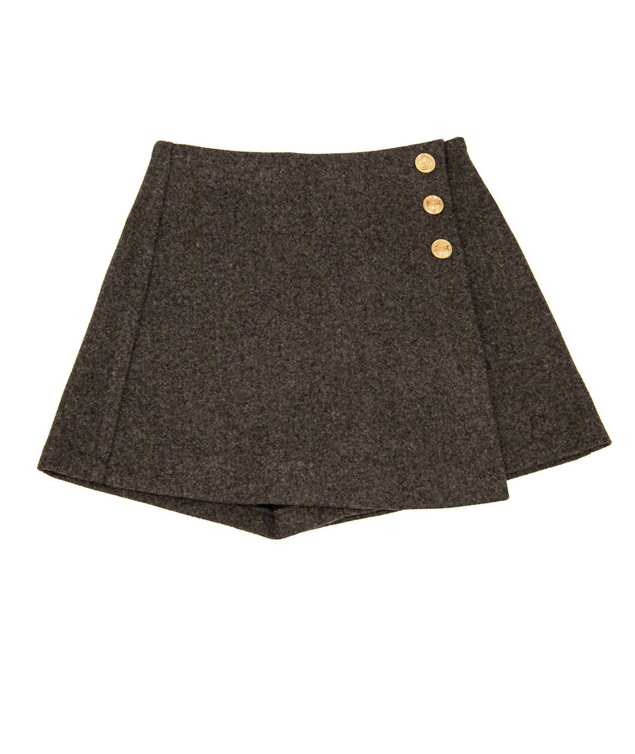 8Apart - Junior Women's Ellen Flannel Button Skirt