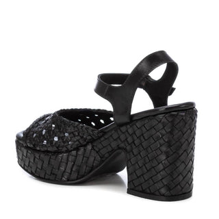 Xti - Women's Carmela Leather Heel Sandals