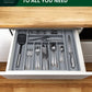 Silverware Drawer Organizer, Gray (9 Slots)