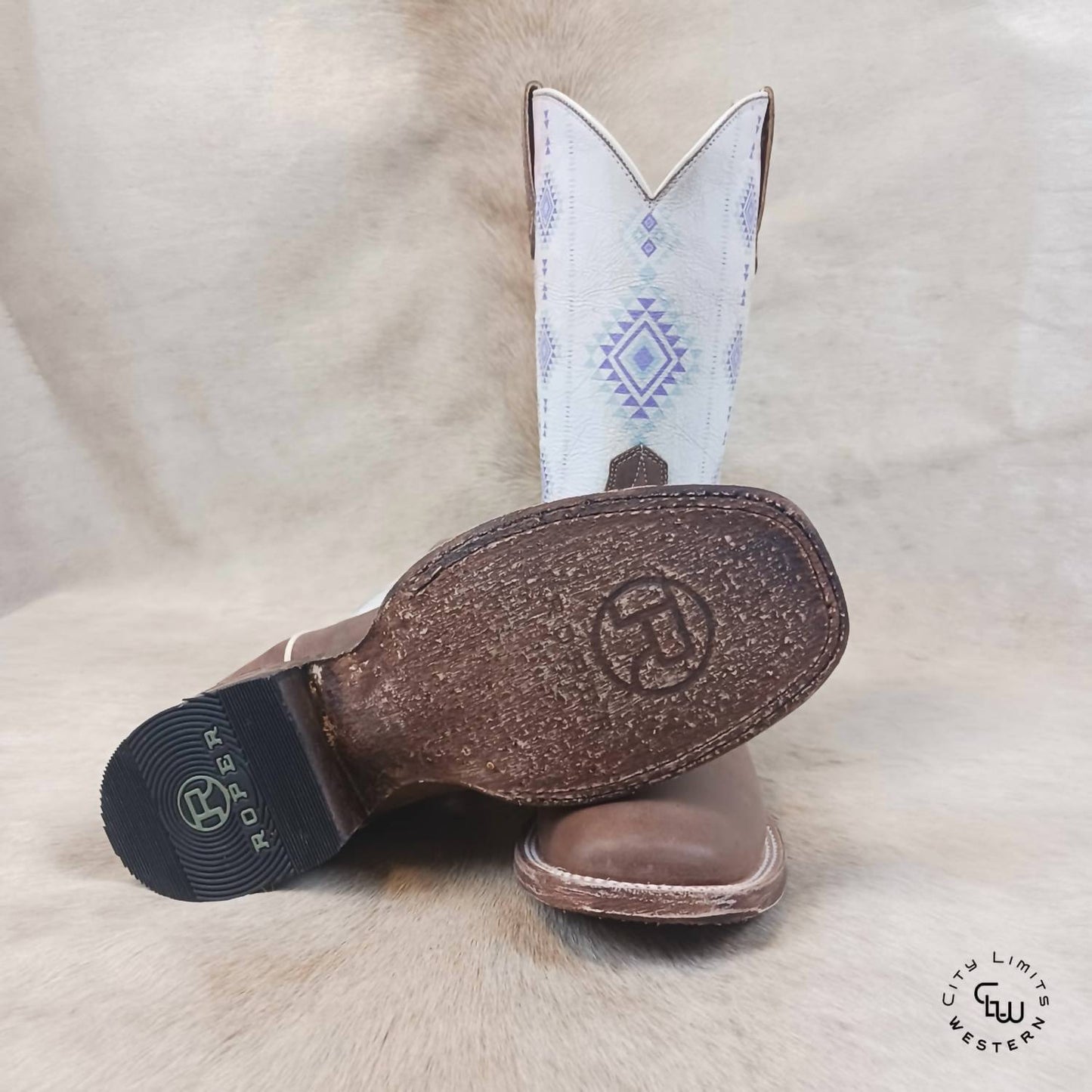 Roper - Women's Arizona Aztec Square Toe Boots