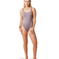 Women's Skye Compression One Piece Swimsuit - Dark Fawn