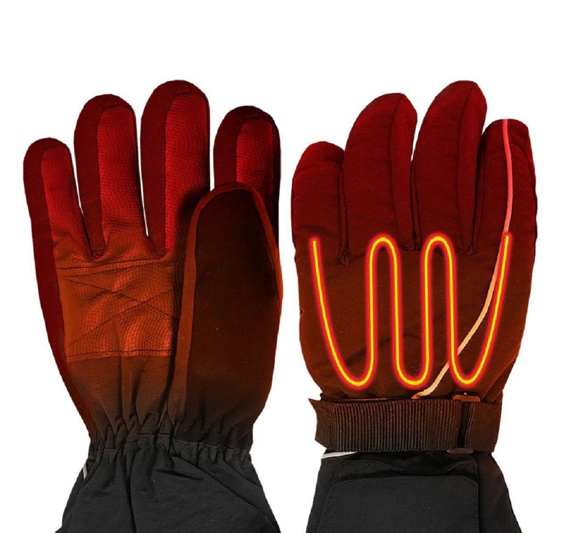 Actionheat Women's Aa Battery Heated Snow Gloves Black Size Regular