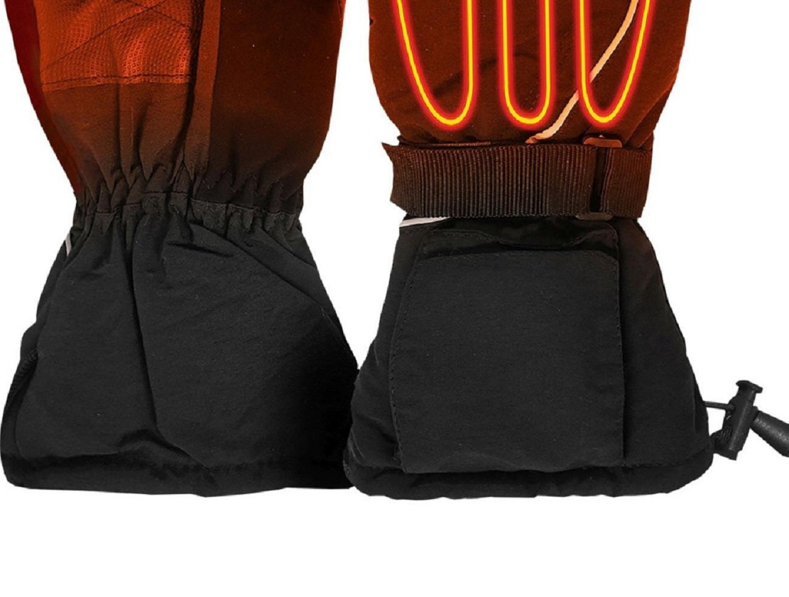 Actionheat Women's Aa Battery Heated Snow Gloves Black Size Regular