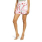 Leith - Pull On Elastic Floral Print High Waist Shorts