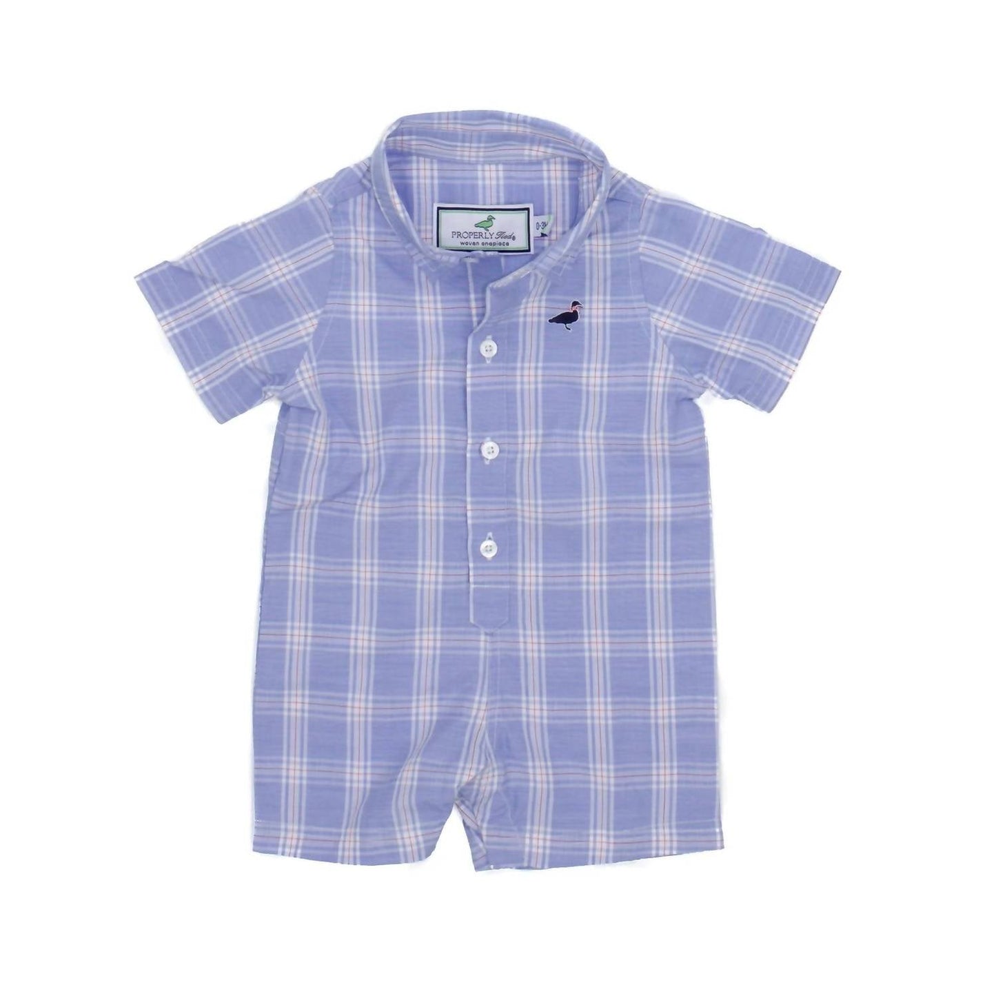 Properly Tied - Boys Tybee Baby Seasonal Shortall