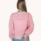 Wishlist - Striped Batwing Sleeve Sweater
