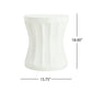 Outdoor Round Concrete Antique White Side Table