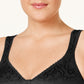 Playtex Women's Ultimate Lift And Support Wireless Bra Black Size 40D