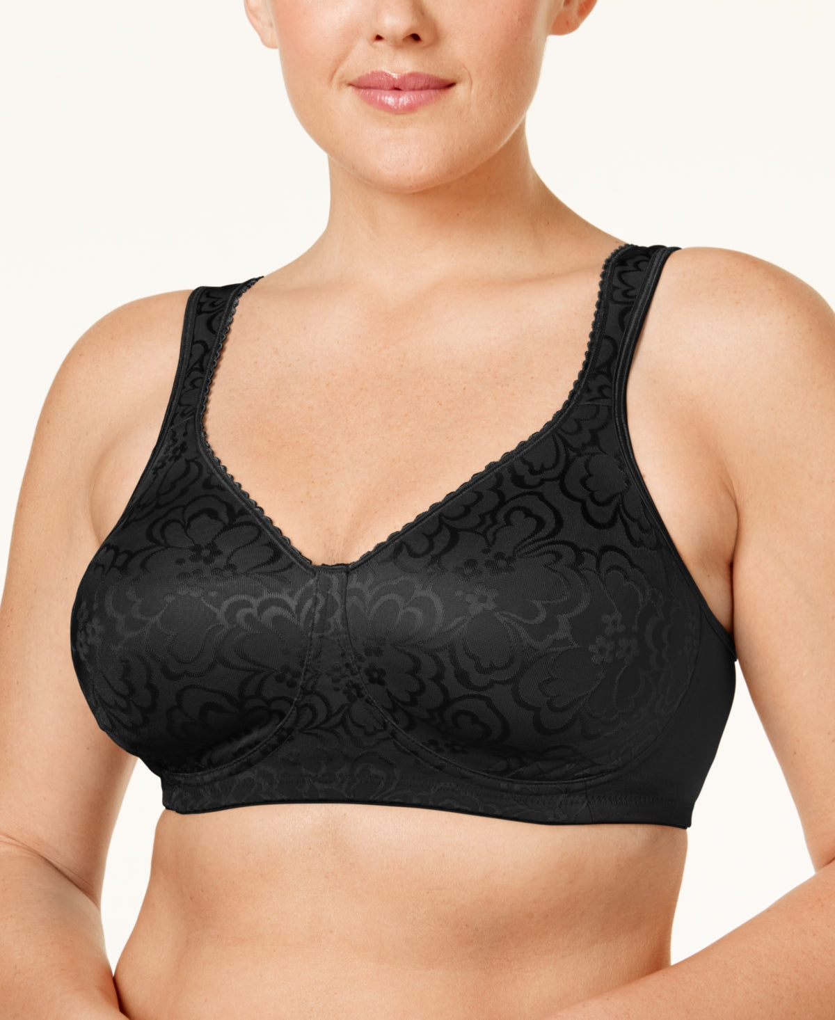 Playtex Women's Ultimate Lift And Support Wireless Bra Black Size 40D