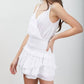 Do+Be - Wrap Smocked Waist Ruffle Dress