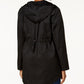 Style & Co Women's Hooded Anorak Jacket Black Size Large