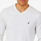 Nautica Men's Navtech Performance Classic Fit Soft V Neck Sweater White Size XX-Large