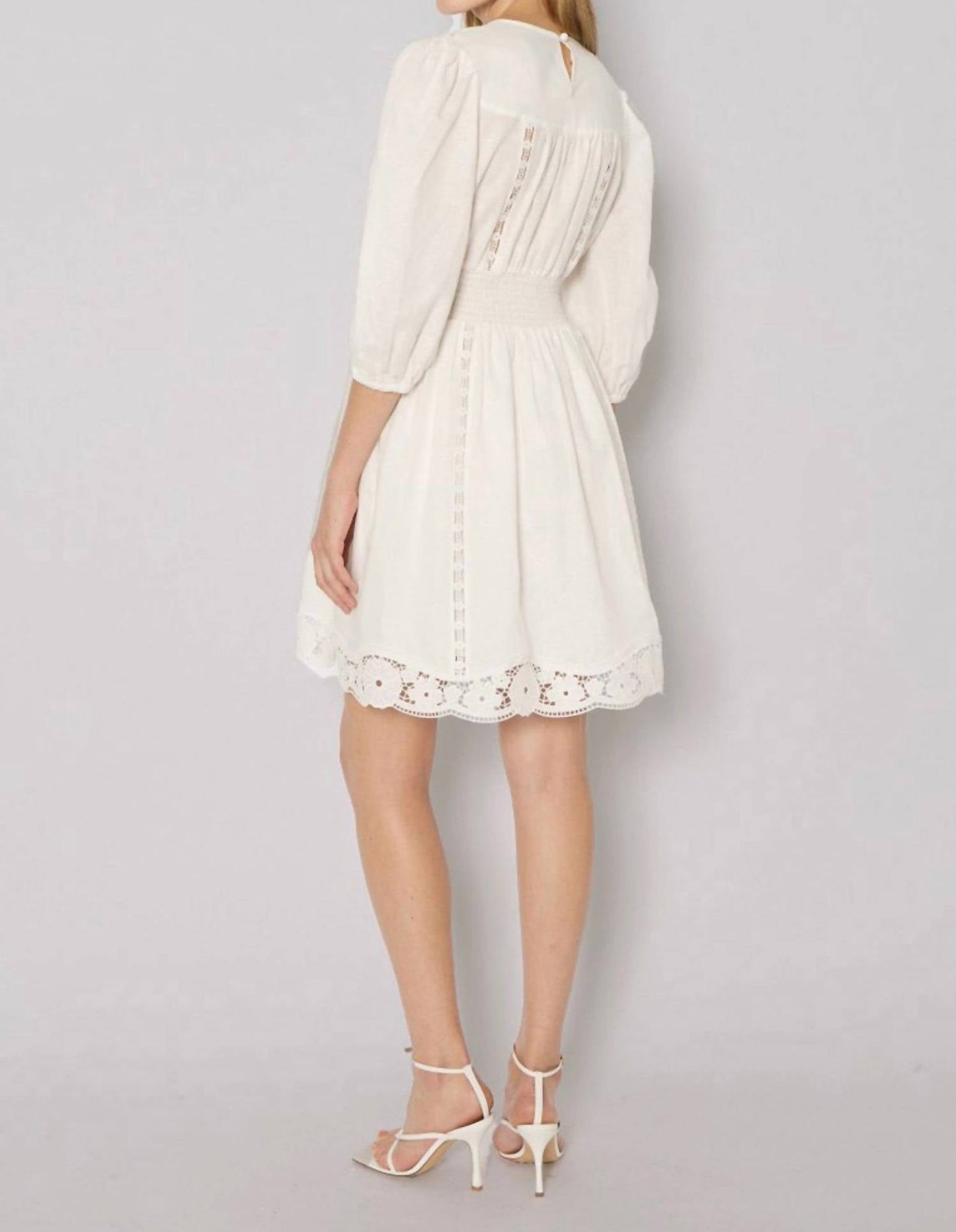 Berenice - Roodie Lace Embroidered Mini Dress
