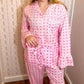 Heart Of Grace - Ruffle Pajama Pant Set