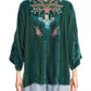 Johnny Was - Sisa Velvet Kaftan Blouse