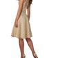 Morilee - Vneck Lace Bridesmaid Cocktail Dress With Satin Sash