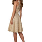 Morilee - Vneck Lace Bridesmaid Cocktail Dress With Satin Sash