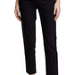 alice + olivia Women's Stacey Slim Pants, Black, 8