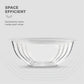 Glass Mixing Bowls with Lids - 8 Piece Set