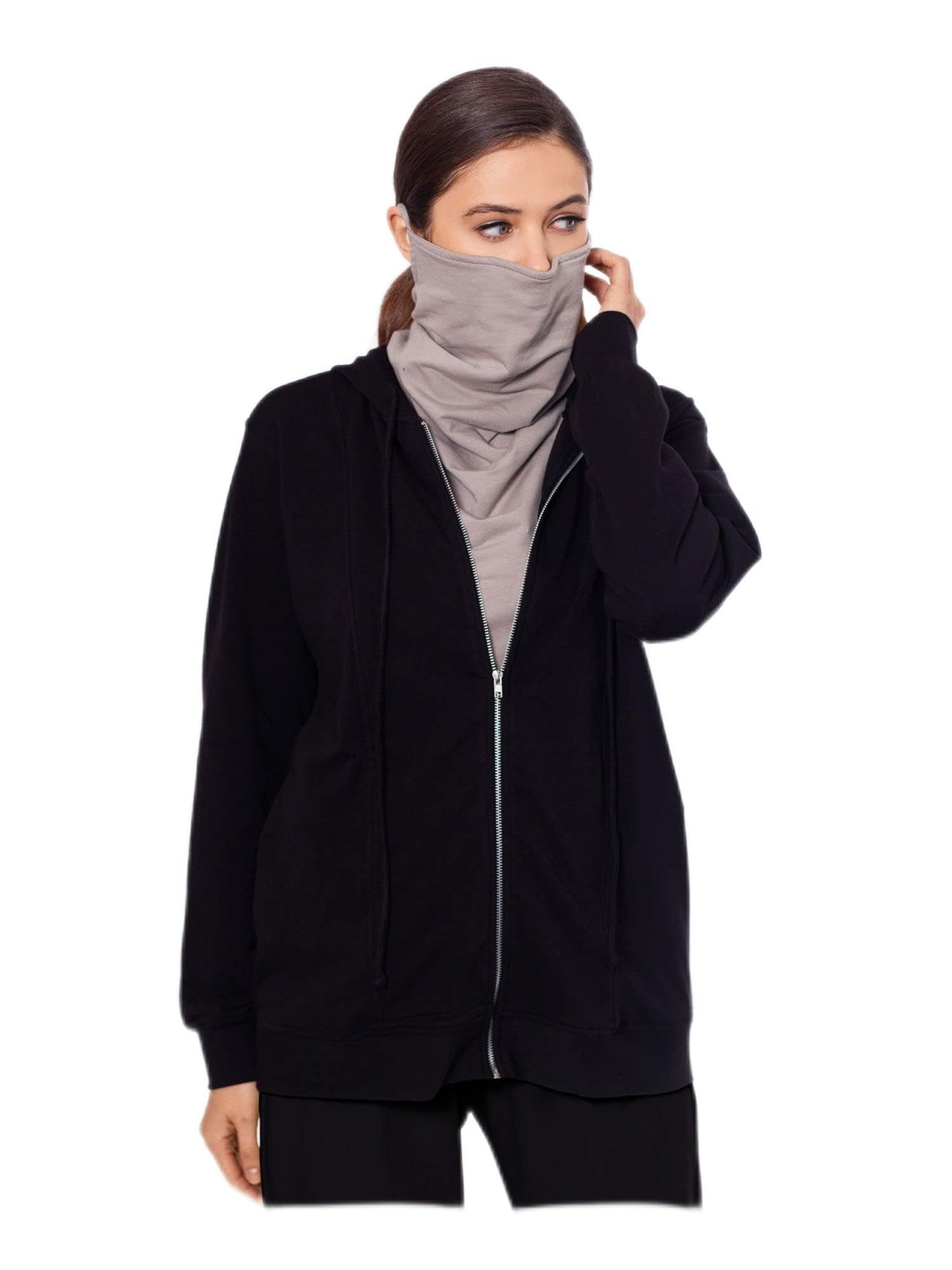 Betsy & Adam Womens Comfy Cozy Zip Hoodie Black XS