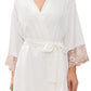 Flora Nikrooz Women's Rosa Charmeuse Kimono, Ivory, M