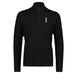 Cascade Merino Wool Base Layer Quarter Zip Long Sleeve - Black