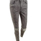 Rewash Juniors' Stevie Ripped Printed Skinny Jeans Gray Pigment Size 1