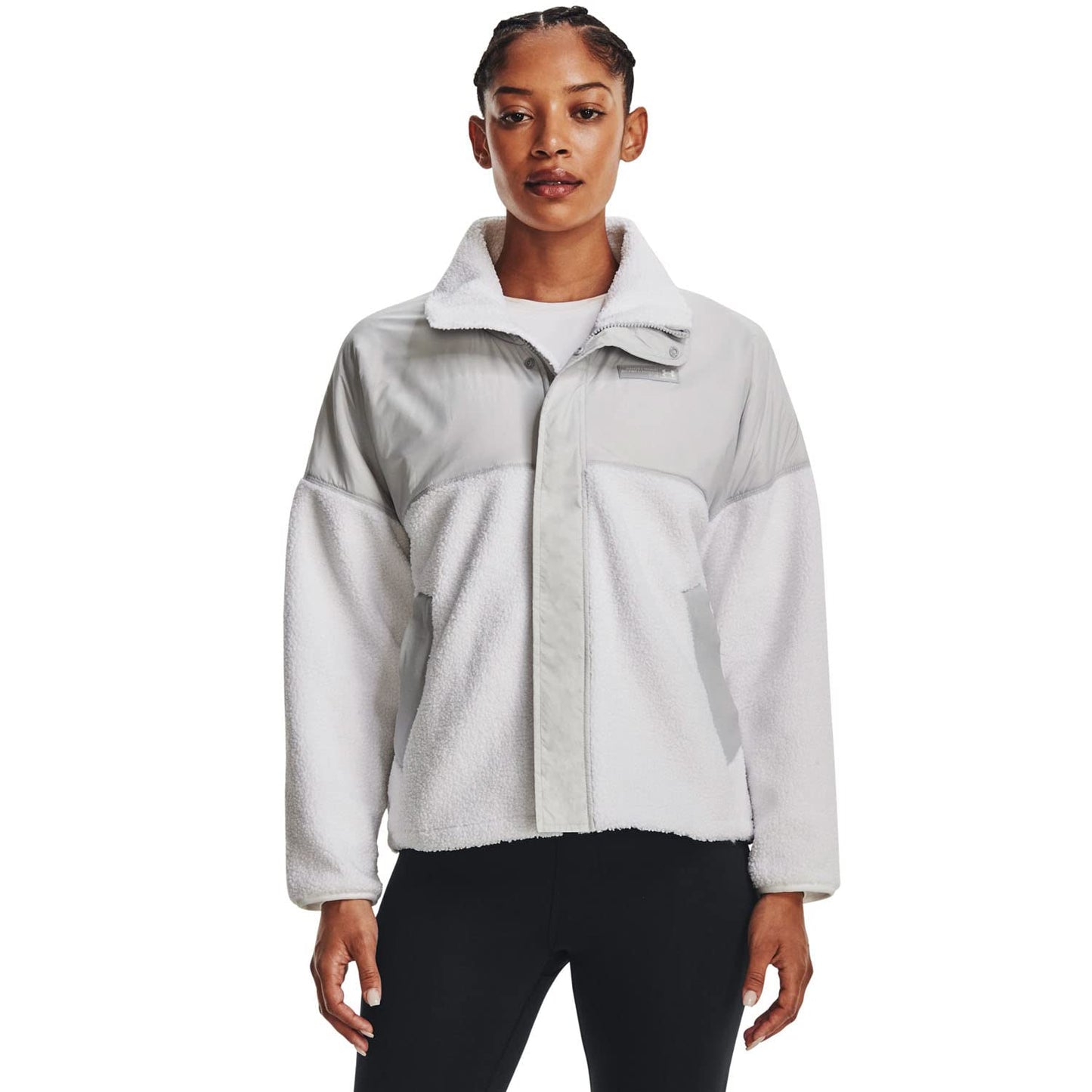 Under Armour Women's Mission Boucle Swacket Jacket - Medium